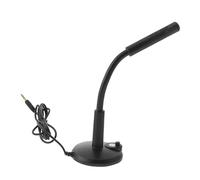 Toyvian Micrófono de Interfaz de 3,5mm de Escritorio, Base Estable y Posicionamiento Versátil para Canto y Streaming