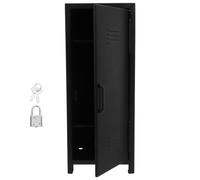 Toyvian Mini Armario Metálico para Escritorio con Cerradura y Llaves, Diseño Compacto de Hierro para Almacenamiento Seguro en Dormitorio y Oficina