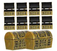 Toyvian Mini Cofre Del Tesoro Pirata 3,7 Cm Plástico Decorativo Para Fiesta y Recuerdo Temático 10 Piezas