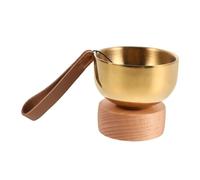 Toyvian Mini Cuenco Tibetano de Latón para Mascotas con Campana de Oración Integrada Portátil para y y Viaje