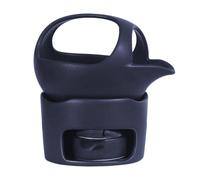 Toyvian Mini Estufa de Cerámica para Té Fu de Color Marrón Oscuro, Utensilio Compacto para Hornear y Cocinar Té en Casa, Herramienta Práctica para Preparar y Aromatizar Infusiones