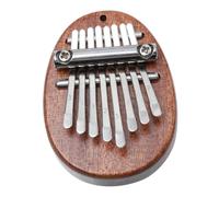 Toyvian Mini Kalimba Piano de Pulgar y Diseño Elegante Portátil de Madera 8 Teclas Fácil de Tocar para Principiantes y Profesionales en Cualquier Lugar