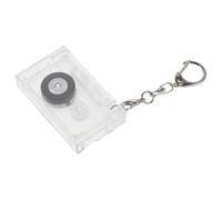 Toyvian Mini Llavero Retro de Cinta de Casete Portátil y Ligero con Material Abs y Metal, Accesorio Vintage Adecuado para Fiestas 90 y Regalos para Amantes Música