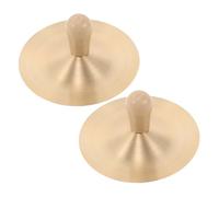 Toyvian Mini Platillos De Dedo Platillos De Mano con Mangos De Madera Instrumento Musical Clases De Escuela y Practica De Danza