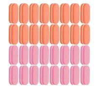 Toyvian Mini Pulidores de Uñas de Esponja Doble Cara 100 Piezas 50 Naranja y 50 Rosa Bloque Pulidor Compacto para Manicura y Pedicura Profesional Adecuado para Cuidado de Uñas