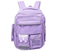 Toyvian Mochila Escolar Niñas Grande Resistente de Oxford con Múltiples Bolsillos Bolsa Ergonómica para Primaria y Secundaria Mochila Infantil para Estudiantes