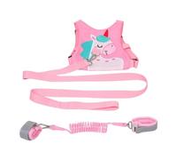 Toyvian Mochila Infantil Antipérdida con Arnés de Seguridad, Correa Ajustable de 1.5 M, Pulsera Antipérdida Incluida, Diseño Caballo Arcoíris, Protección para Salidas Escolares