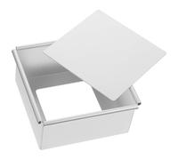 Toyvian Molde Cuadrado para Pasteles con Fondo Desmontable Molde de Aluminio Anodizado Antiadherente para Repostería Casera y Profesional Fácil Limpieza y Uso Horno