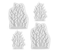 Toyvian Molde de Silicona Marina para Resina Epoxi y Manualidades Set de 4 Piezas 2 Grandes 2 Pequeños Flexible y Seguro Adecuado para Decoración de Mesa y Bricolaje Submarino
