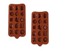 Toyvian Molde de Silicona para Chocolate 2 Piezas Diseño Creativo Estilo 2 Color Aleatorio Antiadherente Apto para Repostería de Chocolate y Moldes para Fondant Hogar y Cocina