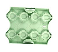 Toyvian Molde para Hacer Dumplings y Raviolis PP Prensa Pequeña Antiadherente para Empanadas y Mini Tartas Herramienta de Cocina para Uso Doméstico y Restaurantes Color Verde