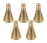 Toyvian Molde para Prensa de Incienso de Latón Dorado 5 Piezas para Hacer Conos de Incienso DIY Herramienta Manual Uso en Aromaterapia y Decoración