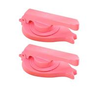 Toyvian Molde para Prensar Masa de Dumplings 2 Piezas de Plástico Pp Rosa, Prensa Ergonómica para Envolver Piel de Bola de Masa Hervida, Herramienta Práctica para Cocina y Elaboración