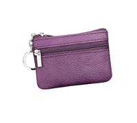 Toyvian Monedero para Mujer de Cuero PU Compacto y Práctico con Cremallera, Mini Cartera de Poliéster para Organizar Monedas y Llaves en Estilo Moderno y Sencillo