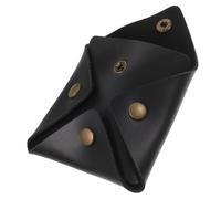 Toyvian Monedero Pequeño de Cuero Flexible para Monedas y Auriculares, Bolsa Portátil Botón para Organizar Cables Exteriores