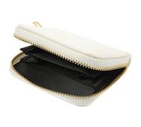 Toyvian Monedero Pequeño de PU Beige con Diseño Escamado, Bolso Portátil Multiusos Adecuado para Tarjetas y Monedas, Práctico y Elegante para Uso Diario