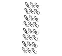 Toyvian Mosquetón D De Metal Multifuncional Clip De Seguridad para Senderismo Y Accesorios De Camping 6 Piezas X 5