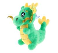 Toyvian Muñeco de Peluche Dragón Chino Verde 20 Cm con Ventosa y Cordón, Juguete Decorativo para Niños y Adultos, Adecuado para Decoración del Hogar y Regalos de Año Chino