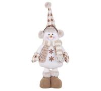 Toyvian Muñeco de Peluche Navideño Estirable Diseño de Muñeca de Escaparate, Decoración de Escritorio de Tela y Algodón PP para Fiesta de Navidad
