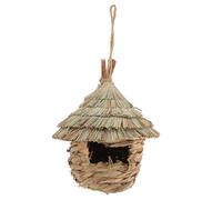 Toyvian Nido De Loro Artesanal para Jaula Nido De Loro Cama Periquito Pájaro Grande Juego Casas para Exteriores Material Accesorios Nidos Percha Semillas Suministros para