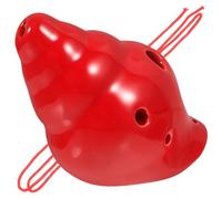 Toyvian Ocarina De Cerámica Roja 6 Agujeros, Instrumento Musical Étnico Para Principiantes, Portátil y Fácil De Soplar, Adecuado Para Estudiantes y Amantes Música, Uso En Viajes y Educación