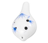 Toyvian Ocarina de Seis de Cerámica Instrumento Musical para Principiantes Diseño de Sonido Puro Clave de Do para Escuchar Música Cualquier Lugar