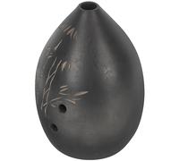 Toyvian Ocarina Portátil De 8 Agujeros Para Principiantes, Instrumento Musical Étnico Cerámica Negra, Diseño Ergonómico y Fácil Aprendizaje, Flauta Ocarina Clásica Para Estudio y Práctica