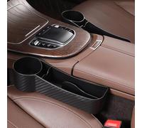 Toyvian Organizador Negro de Plástico de Ranuras para Asientos de Coche Fácil de Instalar de Almacenamiento y Portavasos Adicional para Uso en Automóvil