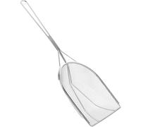 Toyvian Pala de Arena Filtrante para Reptiles de Acero Inoxidable, Herramienta para Limpiar Terrarios de Lagartos y Serpientes, Malla Fina para Sustrato y Excrementos, Suministros