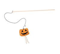 Toyvian Palo De Gato De Linterna De Calabaza Juguete Mascota Juguetes De Aburrimiento De Gato para Varita Mágica Interior Juguetes para Gatos Juguete para Gatos Rompecabezas Palo De Madera