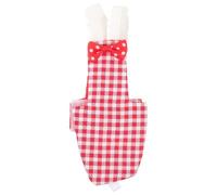 Toyvian Pañal Reutilizable para Pájaros Pequeños y Periquitos, Traje de Vuelo Transpirable de Algodón, Pañales para Cacatúas y Palomas, Talla M, Color Rojo a Cuadros, Ropa Protectora