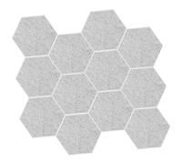 Toyvian Paneles Acústicos Hexagonales de 12 Piezas de Fibra de Poliéster para Absorción de Sonido y Flexibilidad en Estudios de Grabación y Oficinas