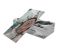 Toyvian Paneles Adhesivos de Espuma Impermeables para Pared 16 Piezas 10X20 CM Autoadhesivos y Removibles para Decoración de Baño Cocina y Hogar Fácil Limpieza y Resistente al Agua