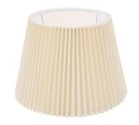 Toyvian Pantalla de Lámpara Plisada de Tela para Mesa 160x230x160 Mm, Color Amarillo Claro, Mini Pantalla de Luz Doméstica, Cubierta para Lámpara de Noche, Difusor de Luz para Dormitorio