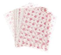 Toyvian Papel para Hornear Antigrasa Estampado de Rosas 50 Hojas de Papel para Envolver Alimentos Adecuado para Sándwiches Hamburguesas y Picnic