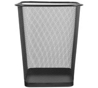 Toyvian Papelera de Malla de Hierro Negra, Cubo Cuadrado Ventilado para | Diseño Moderno y Sencillo, Resistente, Textura Limpia, Ayuda a Mantener el Espacio Ordenado y Aireado