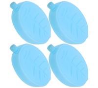 Toyvian Paquete de 4 Cajas de Hielo Reutilizables para Climatizador Portátil, Contenedores de Hielo Tapa Anti-Fugas, Material de Goma Seguro y Ligero para Camping y Enfriamiento