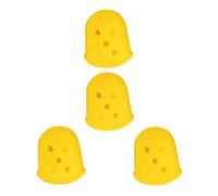 Toyvian Paquete de 4 de Silicona Grandes para Guitarra de Color Amarillo: Fundas para Guitarristas Puntas para Y Tapas para Dedos