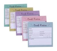 Toyvian Paquete de 5 Mini Pegatinas Adhesivas de Papel para Diario de Lectura y Seguimiento de Libros Función de Resaltar Citas para Lectores y Amantes de Libros