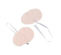 Toyvian Par de Almohadillas Reutilizables para Axilas en Algodón Beige, Diseño Cómodo y Absorbente para Combatir la Sudoración Excesiva en Uso Diario