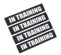 Toyvian Parche Reflectante para Chaleco de Perro 2 Pares Diseño Autoadhesivo Reutilizable, Etiqueta para Perro de Servicio S Tamaño, Accesorio Seguro para Entrenamiento y Paseo Nocturno