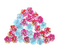 Toyvian Parches de Flores Lentejuelas Cosidos a Mano 30 Unidades 18 19 24 MM Apliques Bordados para Ropa Bolsos y Sombreros Parches Termoadhesivos para Decoración y Manualidades