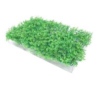Toyvian pared de plantas falsas vine falso colgante artificial exterior muro telón de fondo de la pared de hierba pared de hierba falsa céspedes de pared el plastico Green