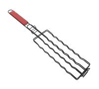 Toyvian Parrilla De Barbacoa De Malla De Carbon Steel Accesorio Para Barbacoa Rejilla Para Salchichas Para Camping y Parrilladas Al Aire