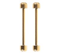 Toyvian Pasadores de Tornillo para Correas de Reloj 18 Mm, Varillas de Acero Inoxidable Doradas, 2 Piezas para Reparación de Eslabones y Mantenimiento en Casa