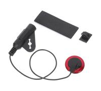 Toyvian Pastilla para Guitarra Acústica y Ukelele Piezoeléctrica, Captador de Sonido sin Perforación, Tamaño Compacto Color Rojo Xt-20, Accesorio para Guitarra Clásica y Folk,