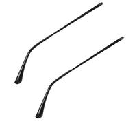 Toyvian Patillas de Repuesto para Gafas de Metal Diente Único Color Negro Compatibles Monturas de Gafas Kit de Reparación Práctico para Reemplazo Fácil y Duradero