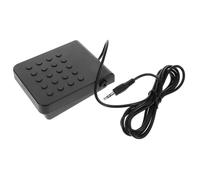 Toyvian Pedal De Sustain Para Piano Eléctrico y Teclado, Conector 3,5 Mm, Resistente Metal y Abs, Accesorio Antideslizante Para Sintetizadores Midi Profesionales, Color Negro