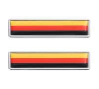 Toyvian Pegatina Metálica para Coche Bandera Alemana, Adhesivo Decorativo Resistente de Aleación de Zinc, Diseño Tridimensional, Fácil Instalación para Decoración Automotriz y Puertas
