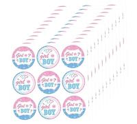 Toyvian Pegatina Niño Niña Bolsas De Papel De Revelación De Género Bolsa De Papel Favor De Fiesta De Revelación De Género Material De Papel Autoadhesivo Chico Chica Bebé Sello